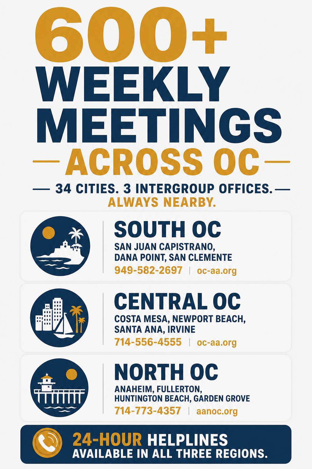 Recovery meetings in Orange County