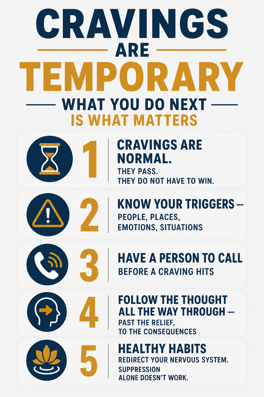 managing triggers and cravings